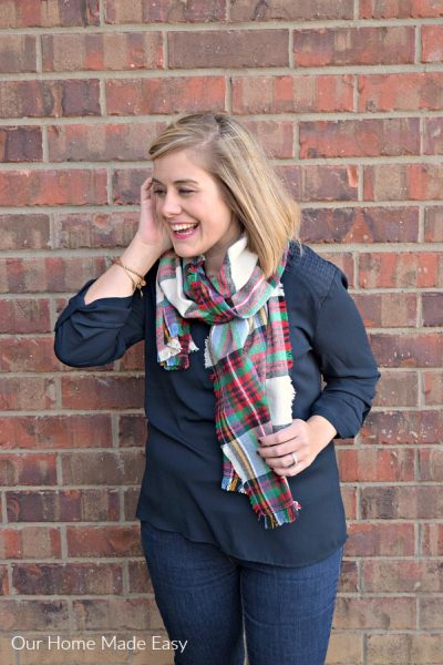 Make a $5 Blanket Flannel Scarf! – Our Home Made Easy