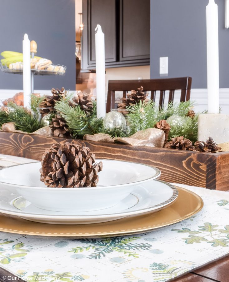 Our Simple Christmas Dining Room Deco Tour - Our Home Made Easy