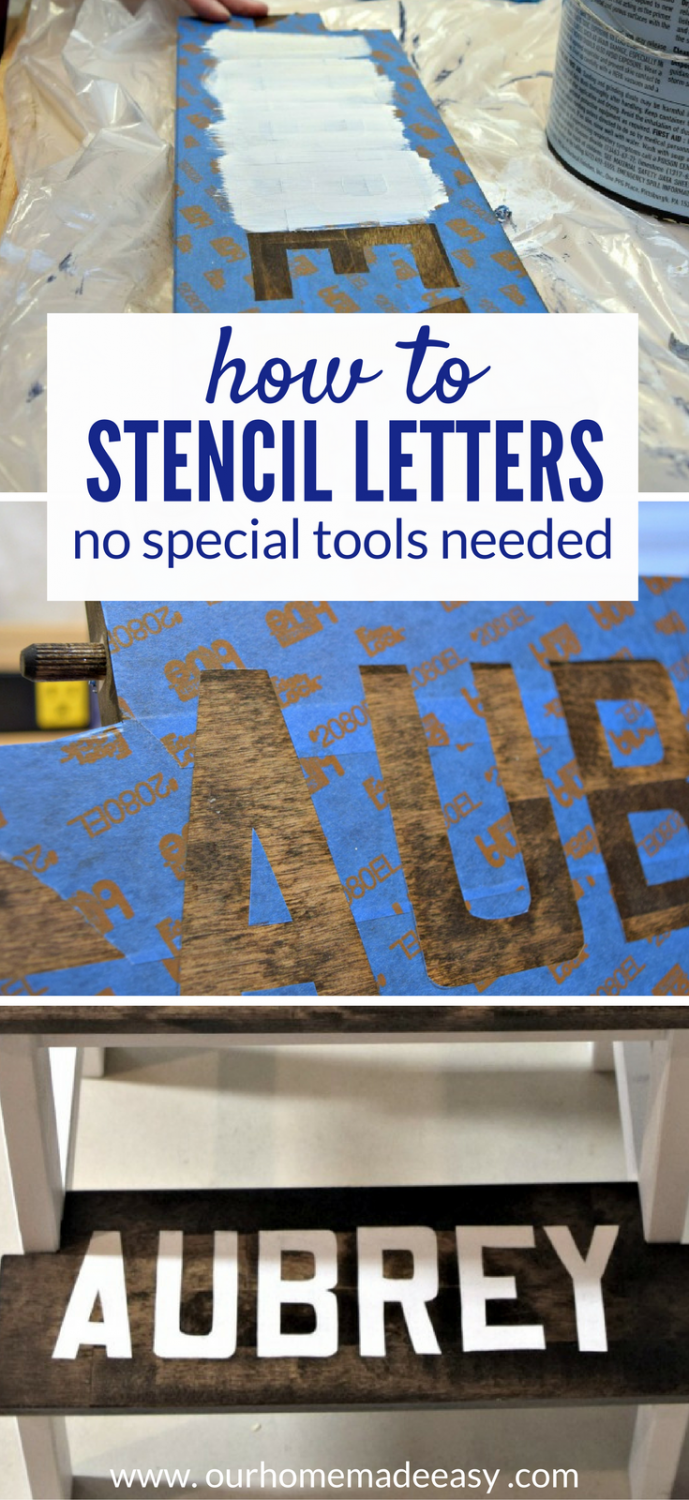 with Letter Stencils