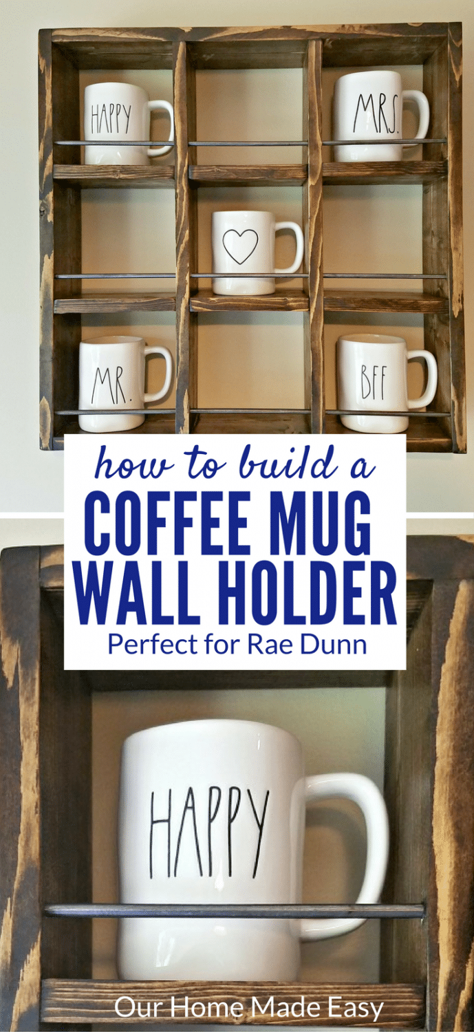 How to Build a DIY Rae Dunn Coffee Mug Holder