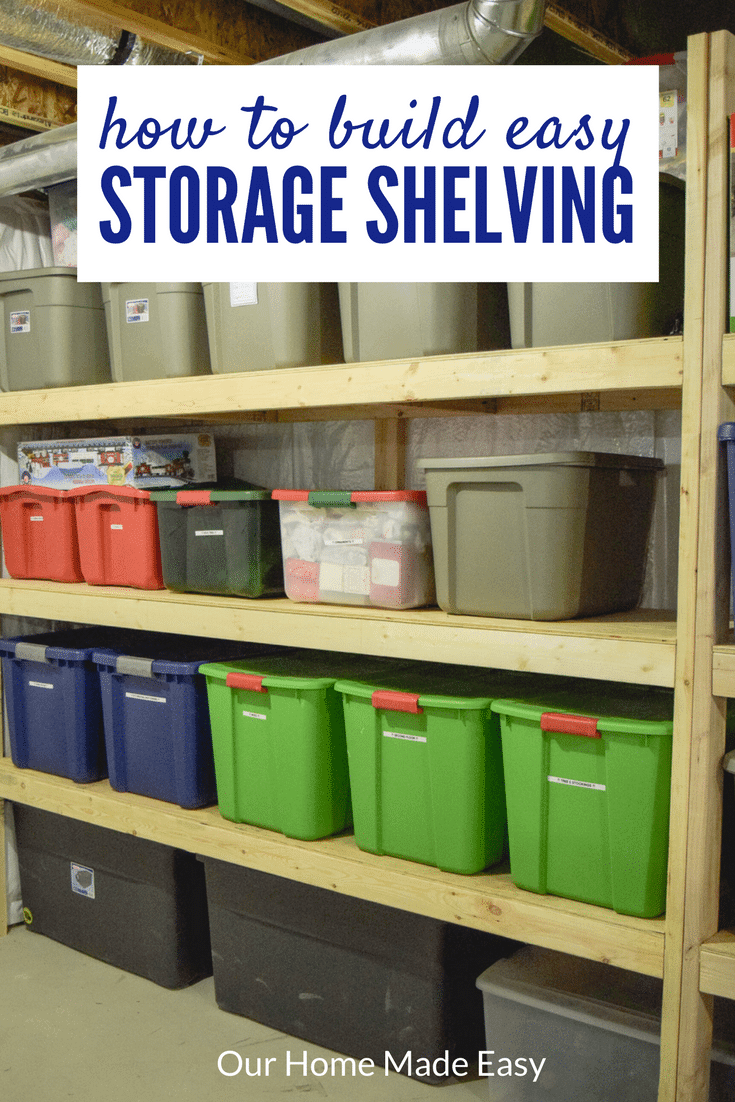 12 Storage Tote Shelving System $50.00  Tote storage, Diy storage rack,  Diy storage