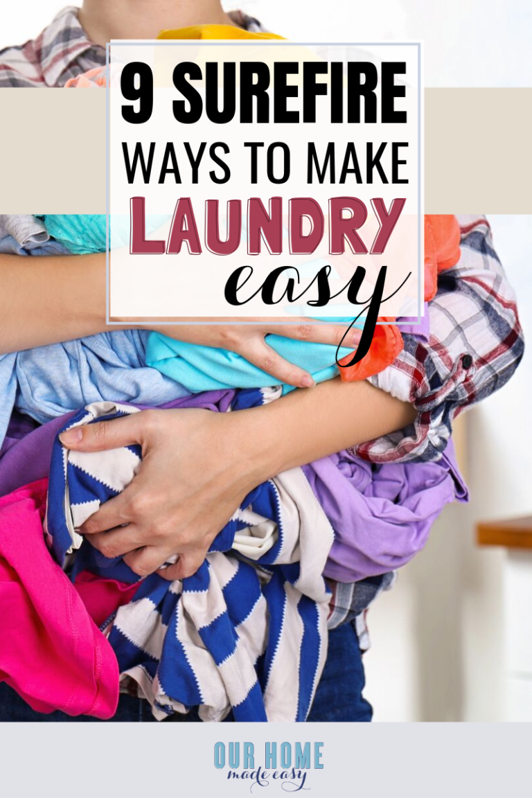 9 Sure Fire Tips To Make Laundry Easier - Our Home Made Easy