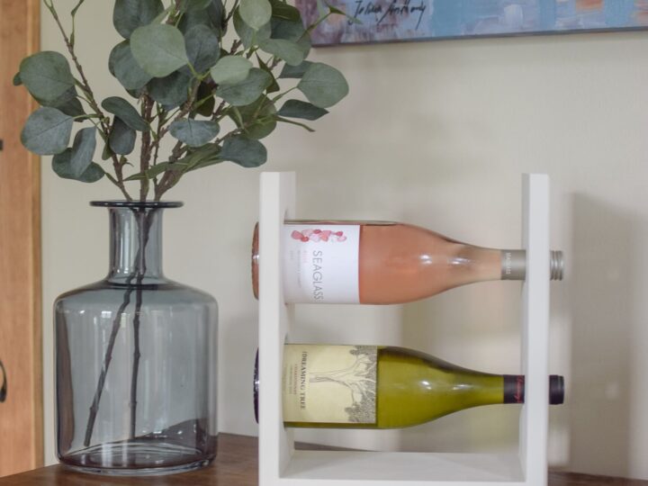 Diy wine rack with glass holder hot sale