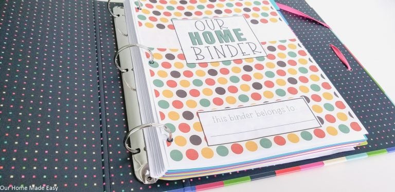 6 Autumn Binder Covers for Your Home Binder | Our Home Made Easy