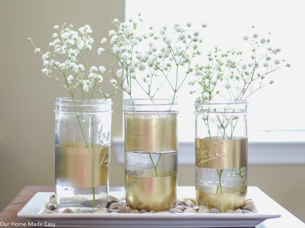 Super Easy Spray Painted Mason Jars – Our Home Made Easy