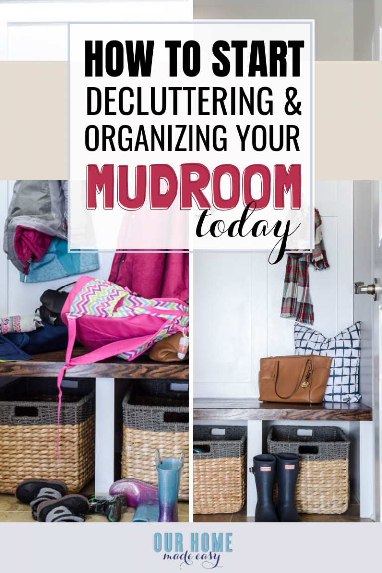 DIY Mudroom Organization for Small Spaces - Our Home Made Easy