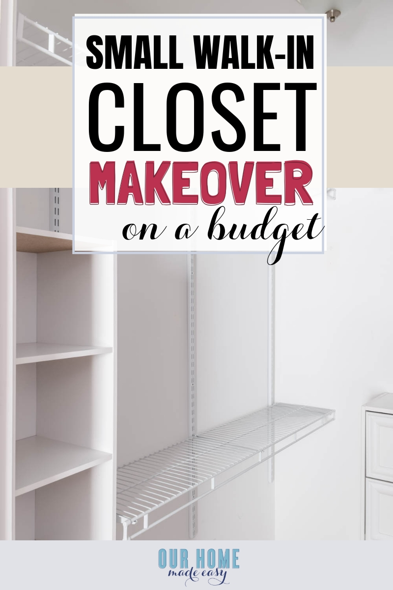 Easy Small Closet Organizer Plans