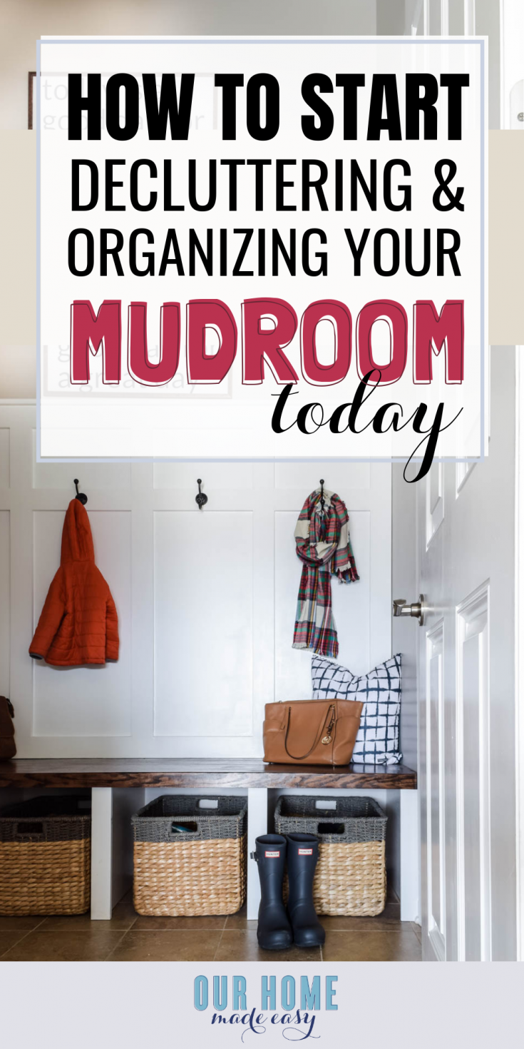 DIY Mudroom Organization for Small Spaces - Our Home Made Easy