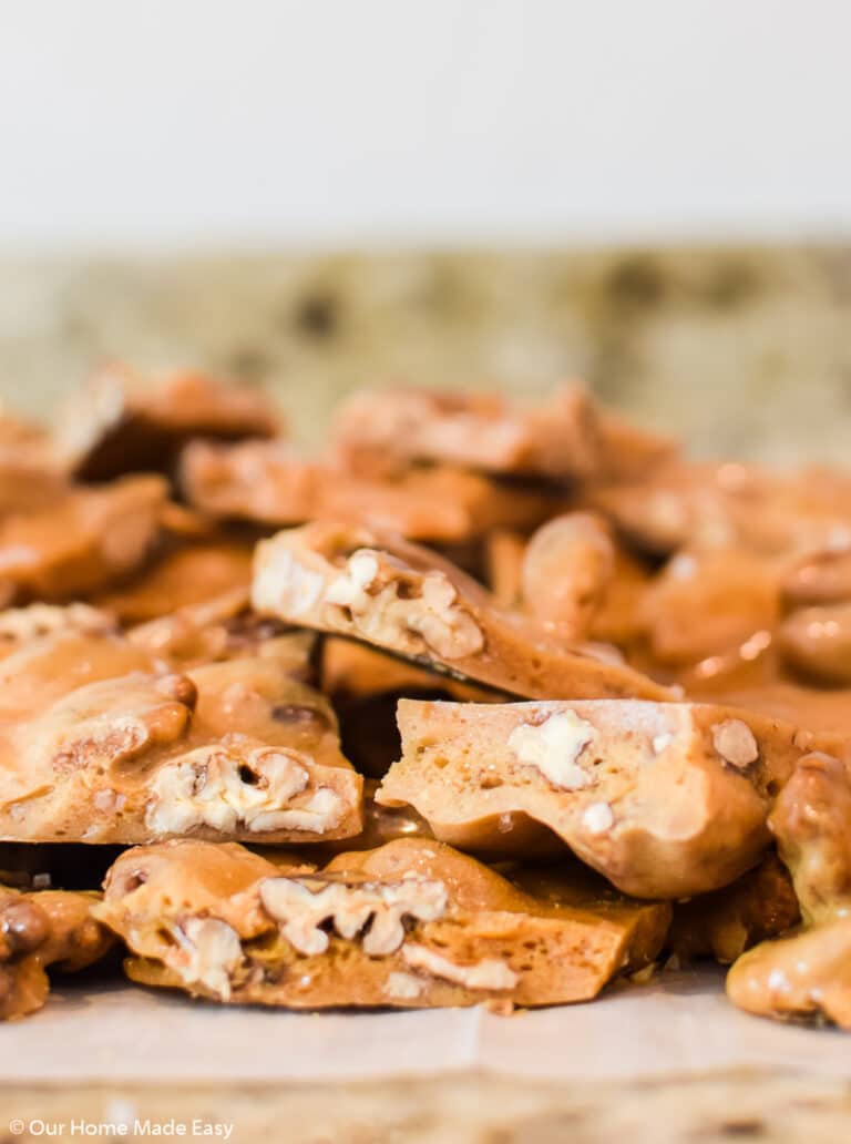 How To Make Easy Butter Pecan Brittle Our Home Made Easy