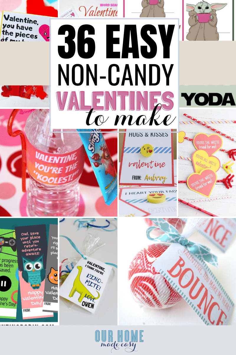 Non-Candy Valentine's Day Treats for Kids + Free Printable Pencil