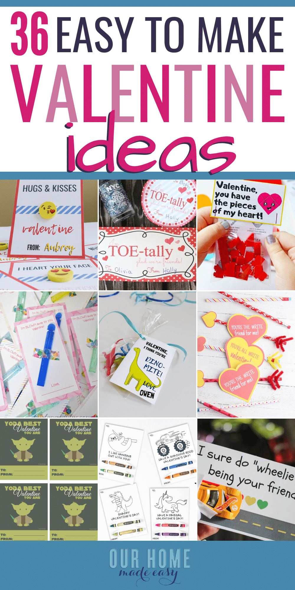 36 Non Candy Kids Valentines Ideas for School – Our Home Made Easy