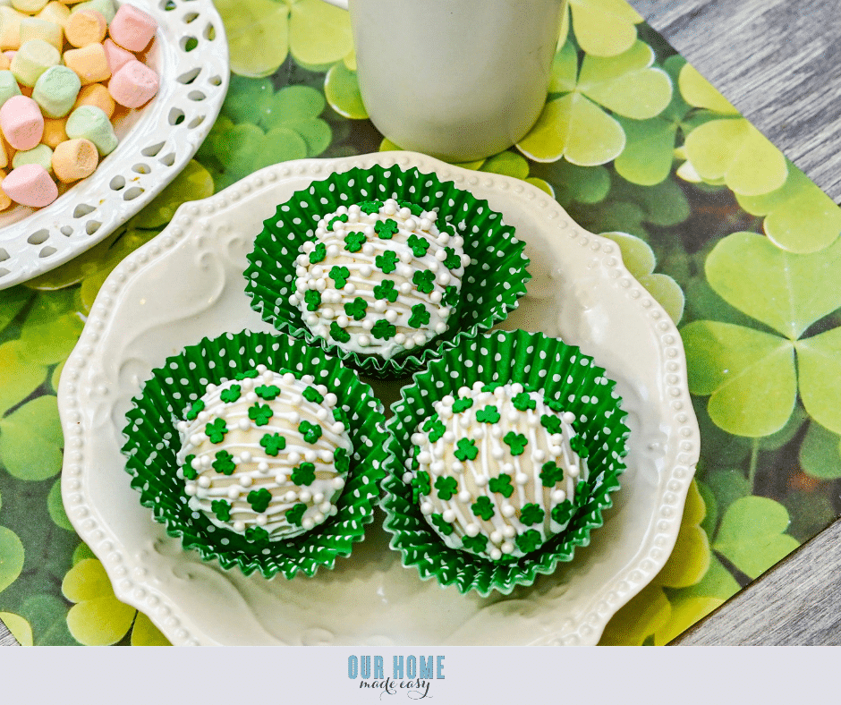 St. Patrick’s Day Hot Cocoa Bombs