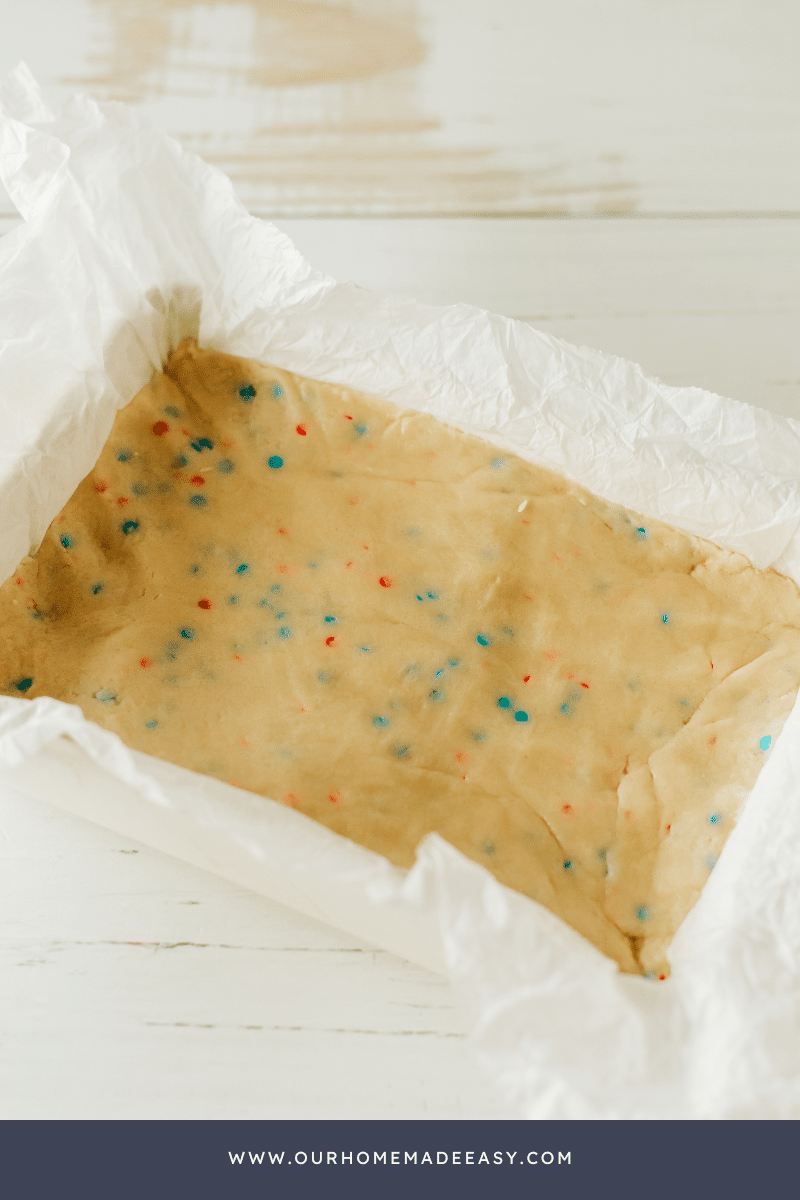 Sugar Cookie Bars baked no frosting