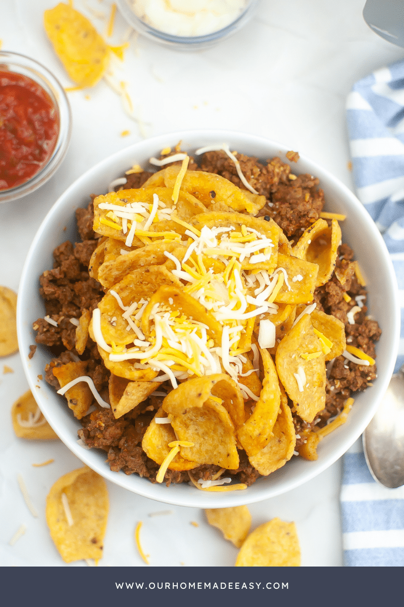 Air Fryer Frito Pie in Bowl