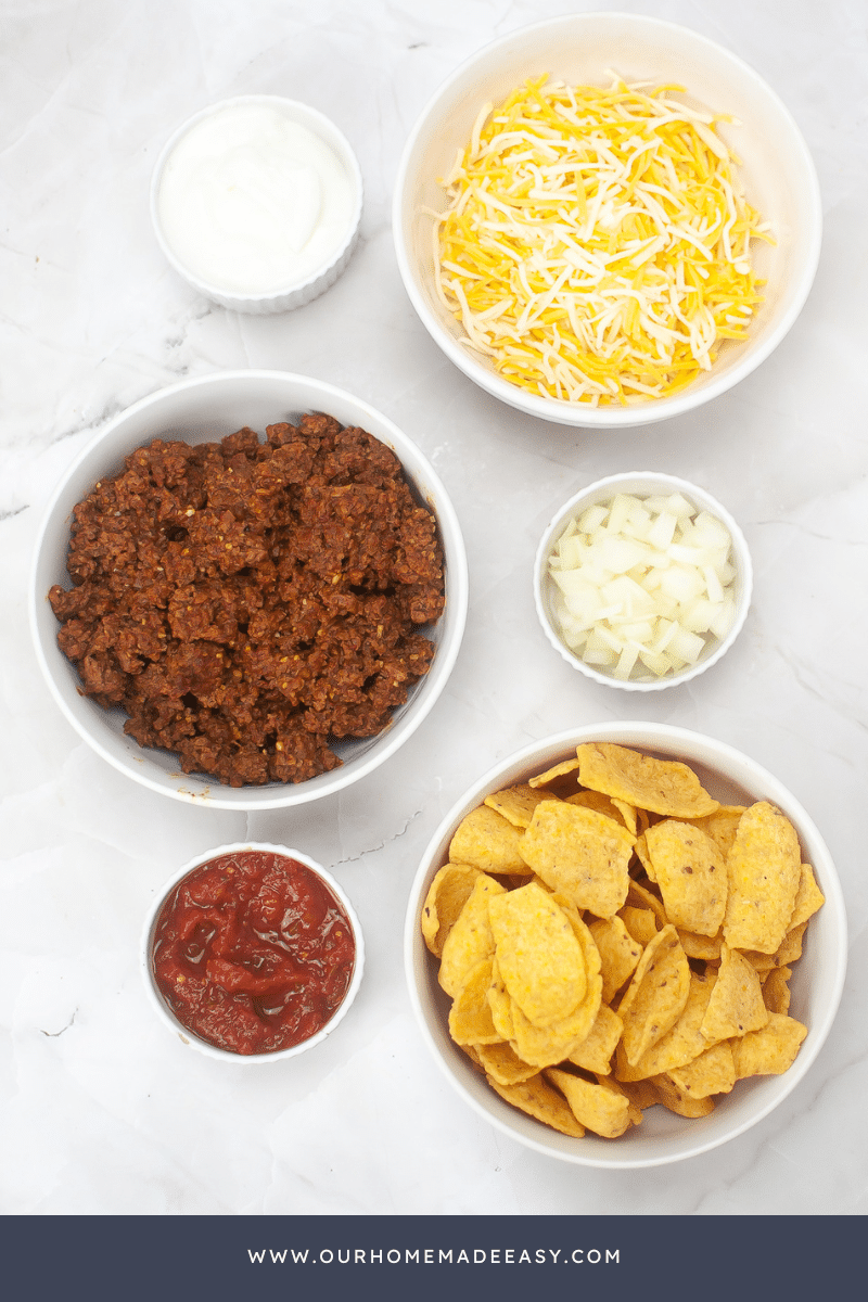 Frito pie ingredients