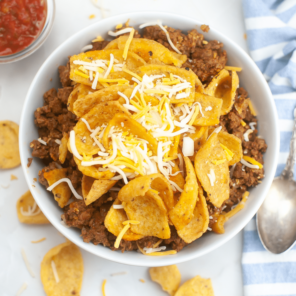 Air Fryer Frito Pie in Bowl