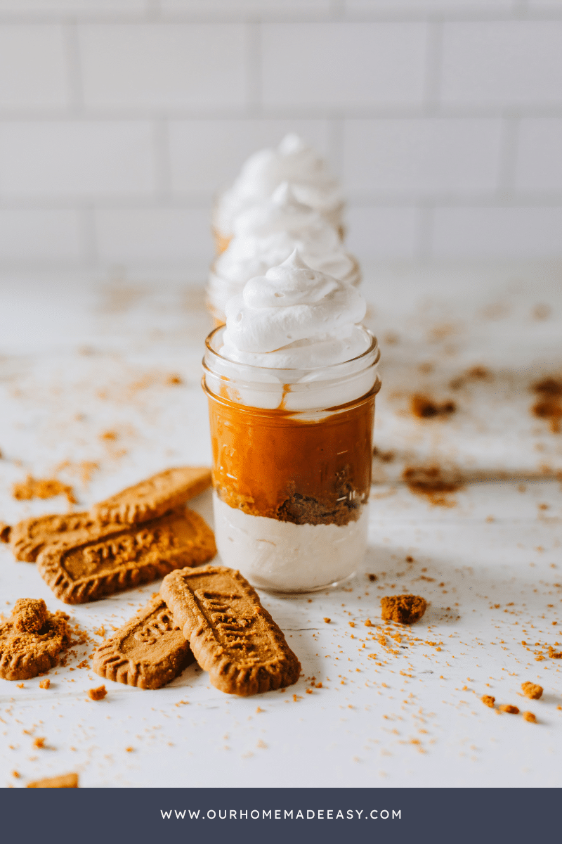 No Bake Pumpkin Cheesecake Individual trifle