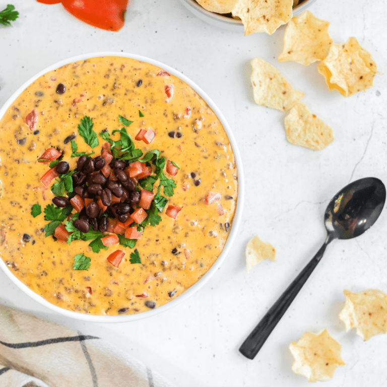 Cheese Rotel Dip on table