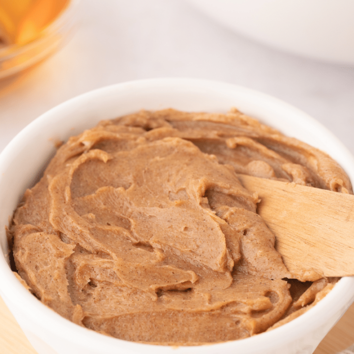 close up of texas roadhouse butter copycat on counter