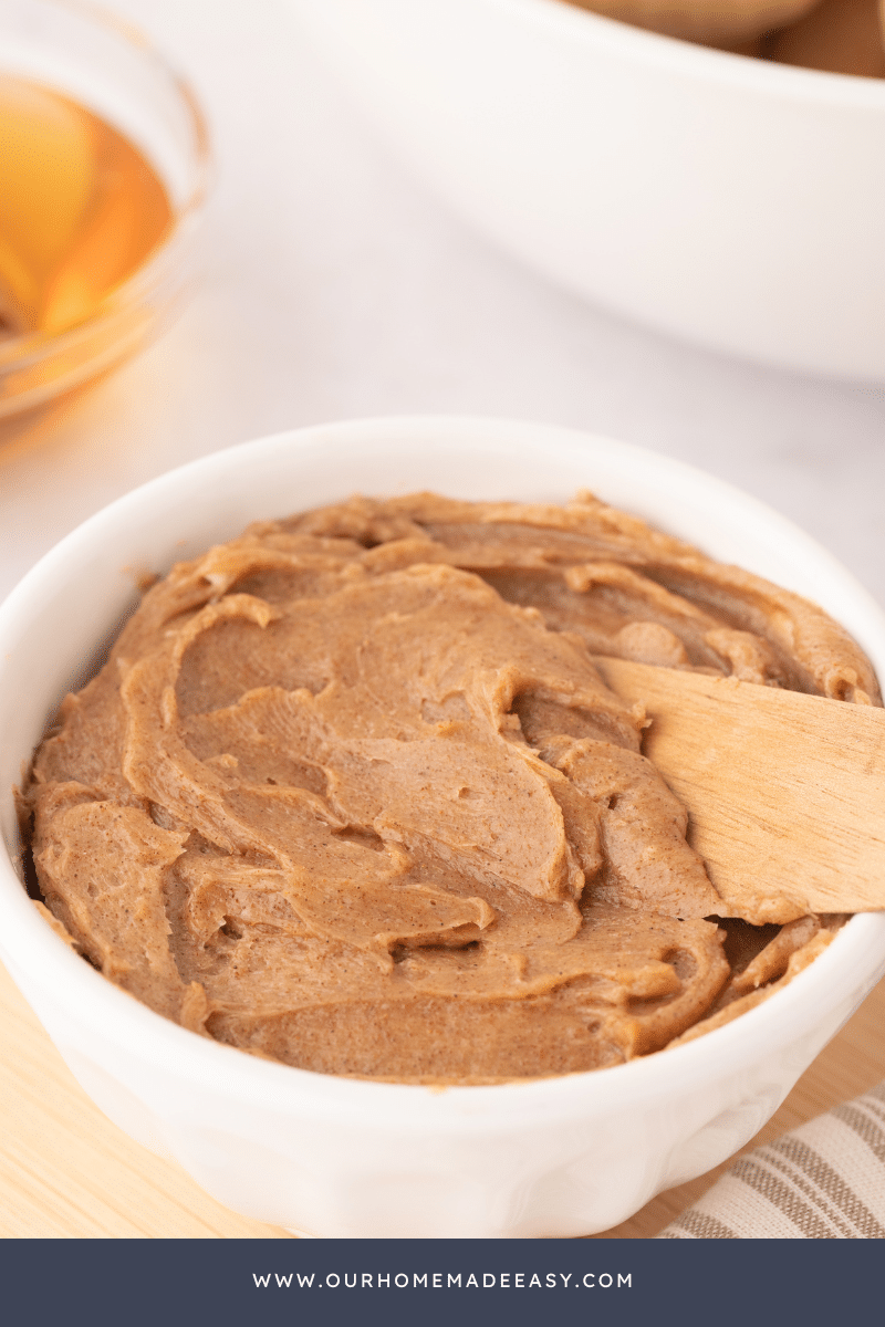 close up of texas roadhouse butter copycat on counter