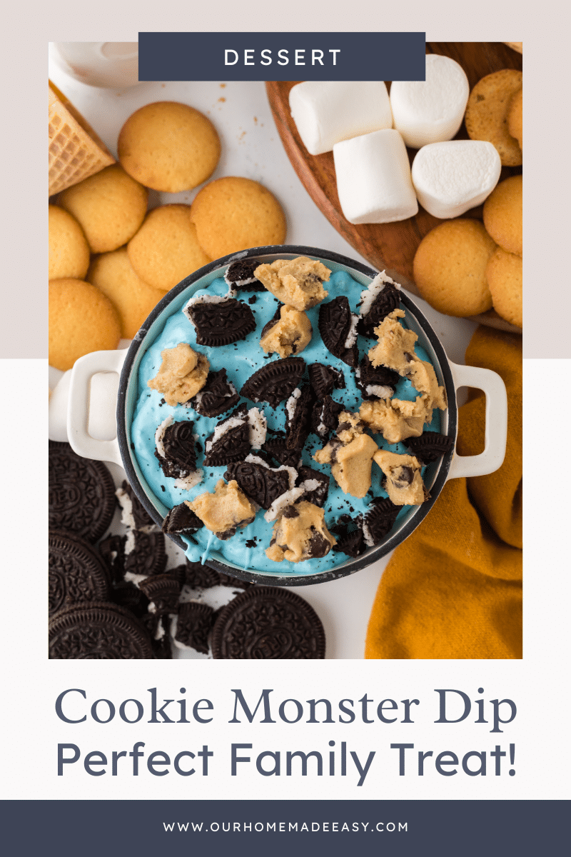 Cookie Monster Dip with Text collage