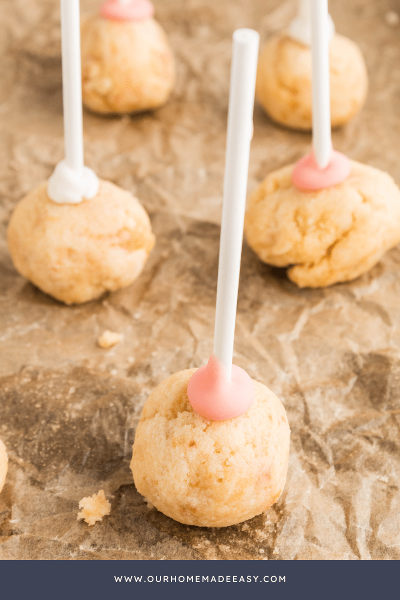 cake pops with candy pop stick