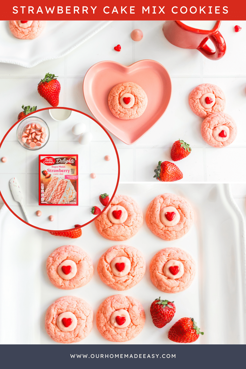 Valentine's Day cookie collage