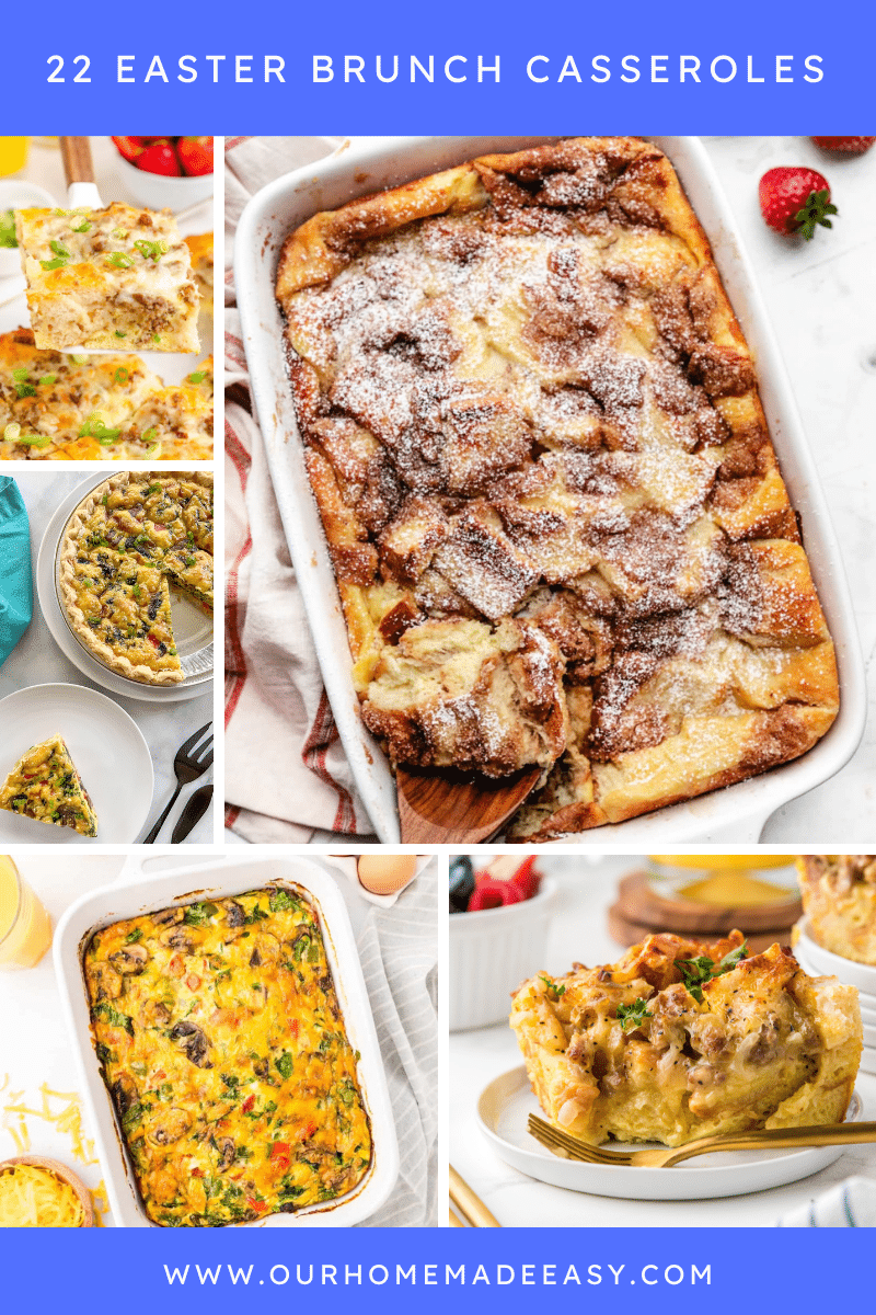 Collage of Brunch of Easter Casserole Ideas