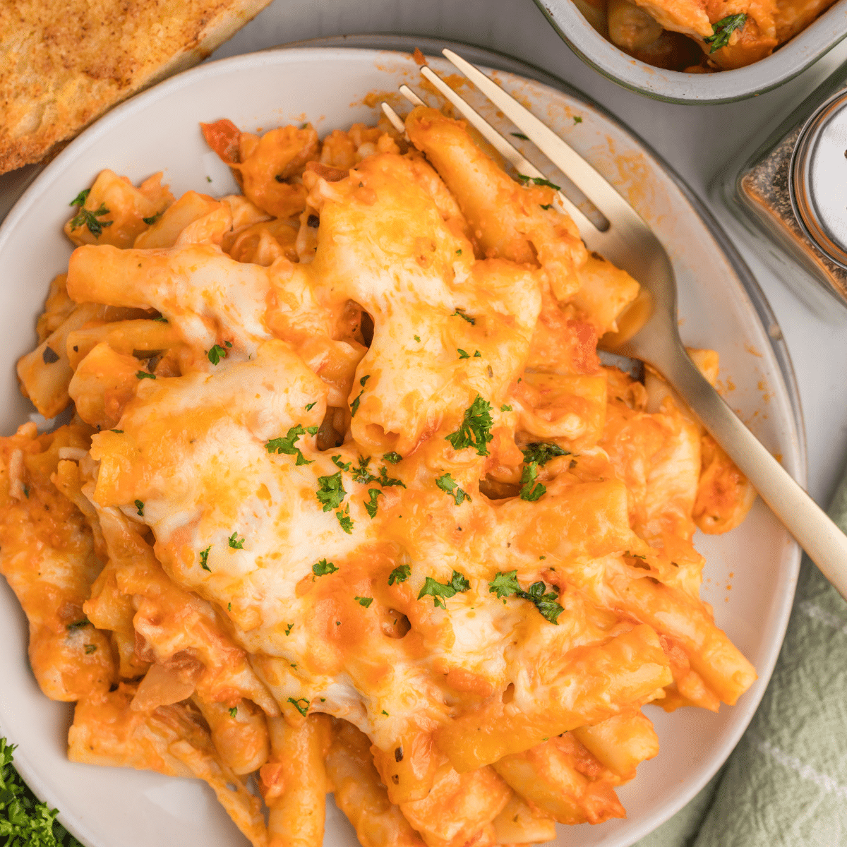  Easy Cheesy Baked Ziti (Alfredo, Boursin, and Marinara)