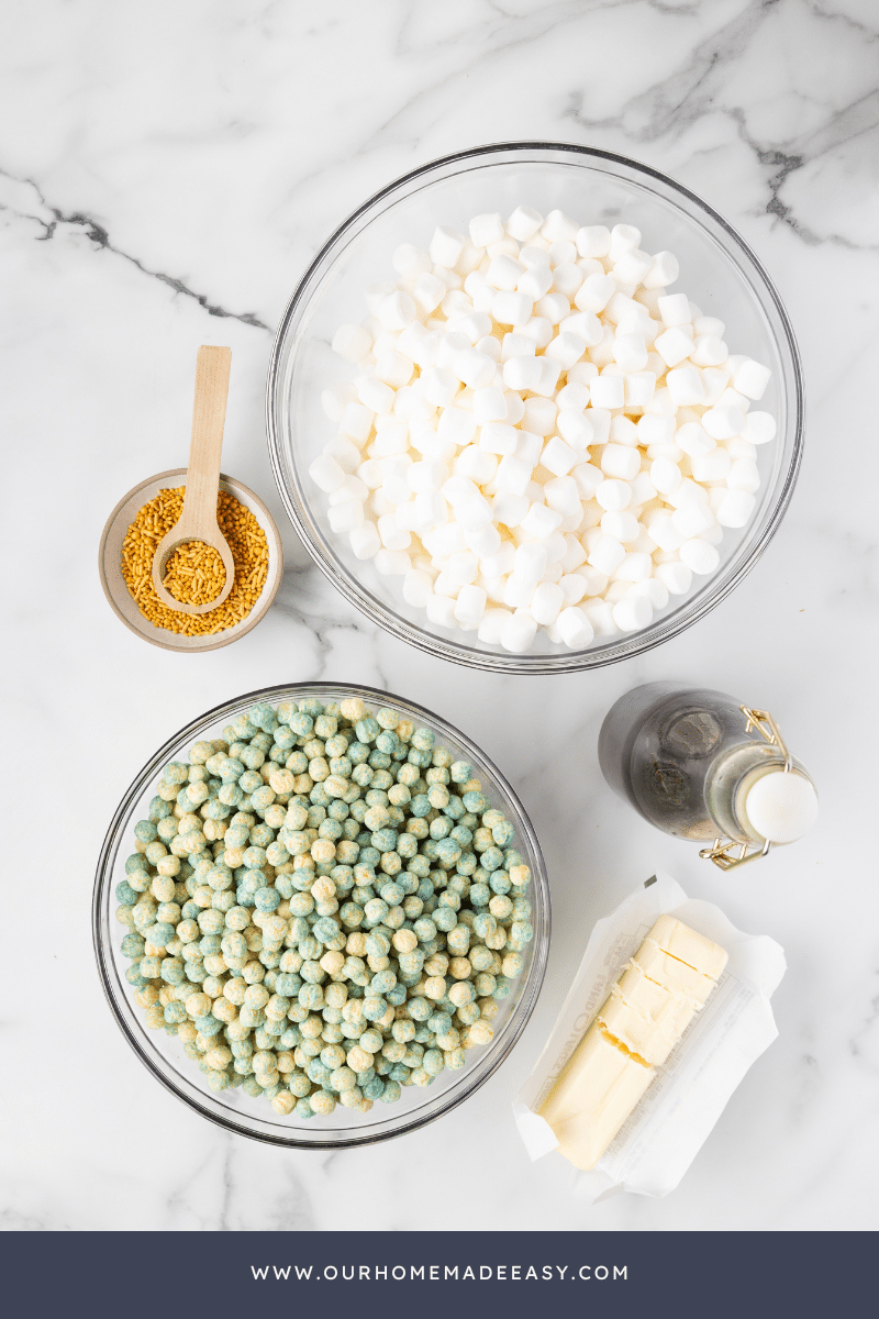 Bluey recipe ingredients on countertop