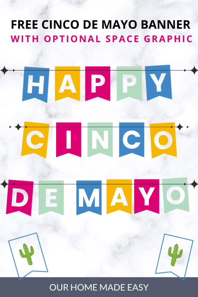 free Cinco de Mayo Printable banner